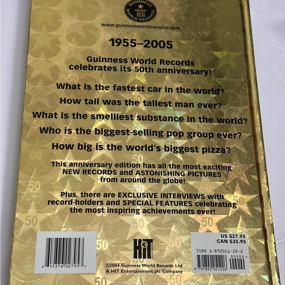 Guinness World Records 2005 Special 50th Anniversary Edition Hardcover - Picture 14 of 16